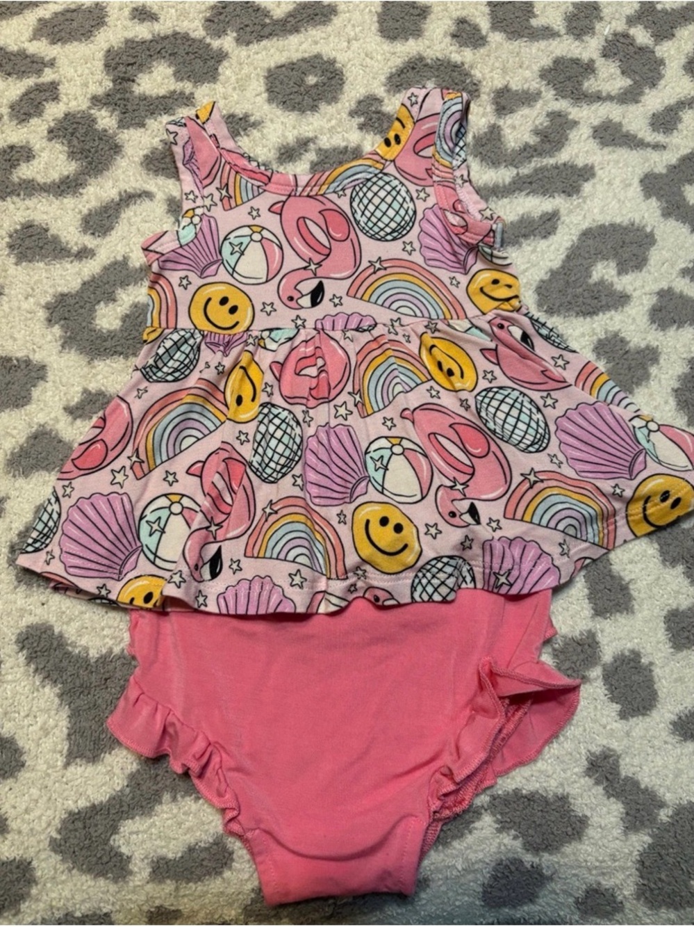 Bums and roses baby girls summer bummies set 3-6months